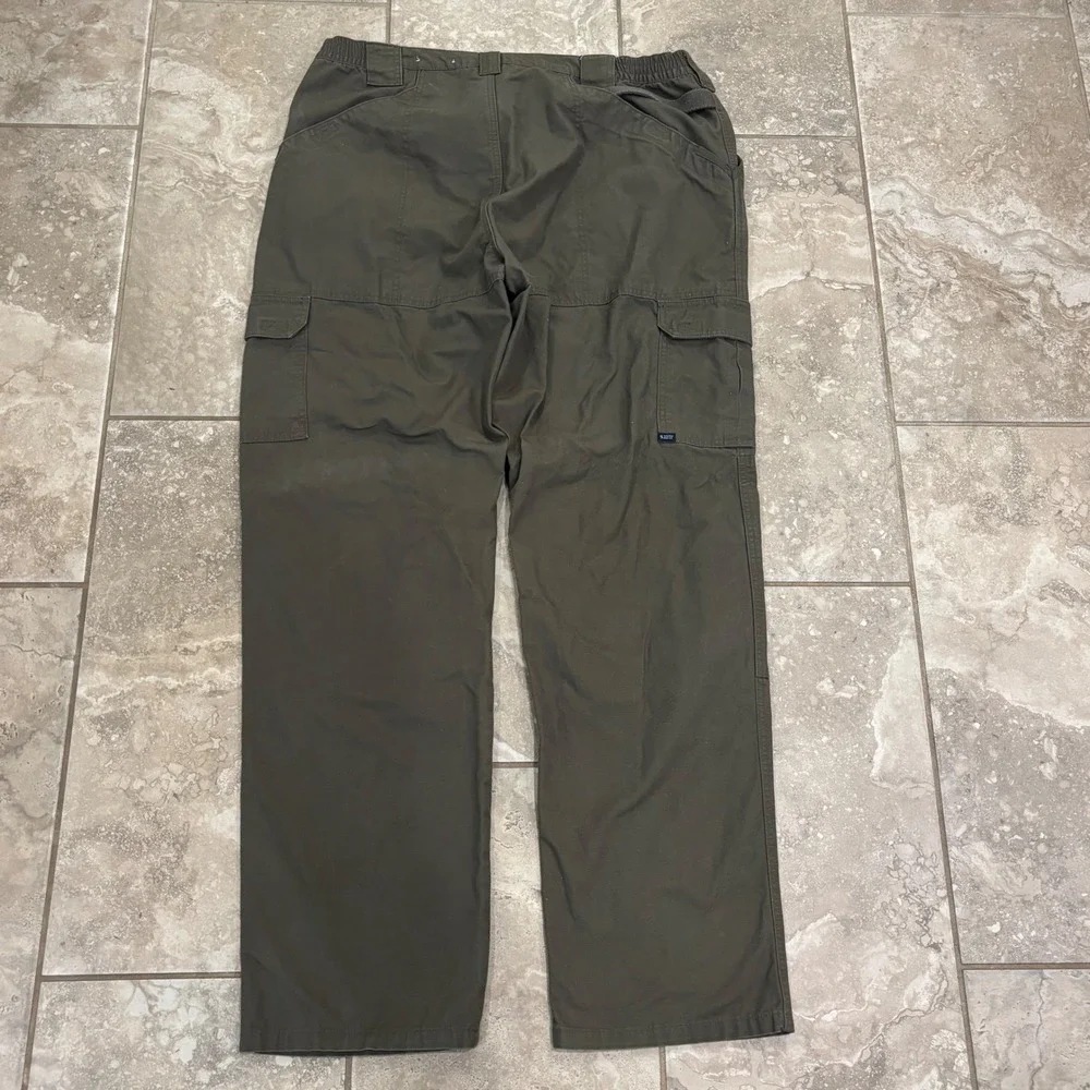5.11 Tactical Series Mens 40x36 Cotton Canvas Cargo Pants Tundra Green 74251